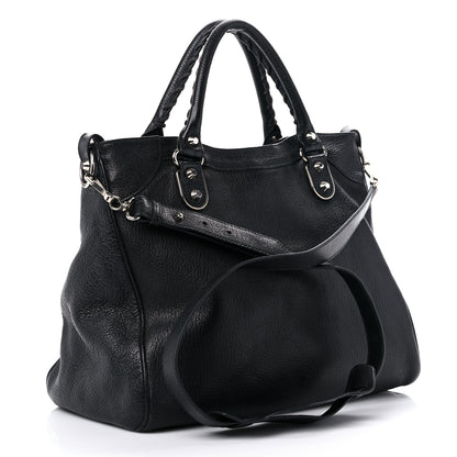 Balenciaga Chevre Silver Metallic Edge Hardware Velo Black 3 of 20