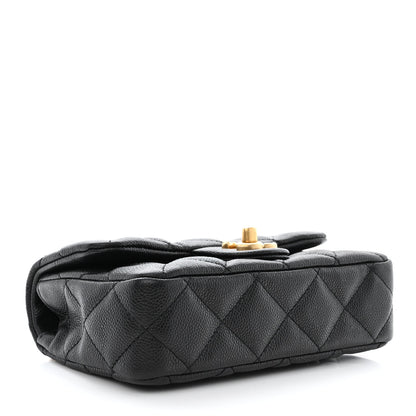 Chanel Caviar Quilted Mini Sweetheart Rectangular Flap Black 4 of 10