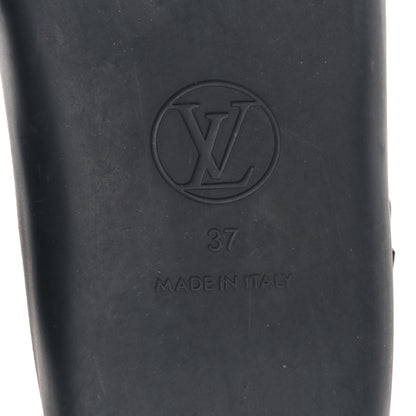 Louis Vuitton Monogram Sunbath Flat Mule Sandals 37 Black 6 of 8