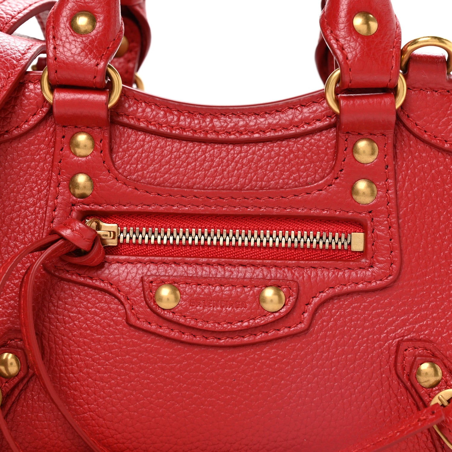 Balenciaga Grained Calfskin Neo Classic Gold Hardware Nano City
