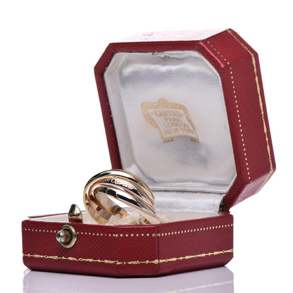 Cartier 18K Pink Yellow White Gold Classic Les Must De Trinity Ring 56 7.5 7 of 7