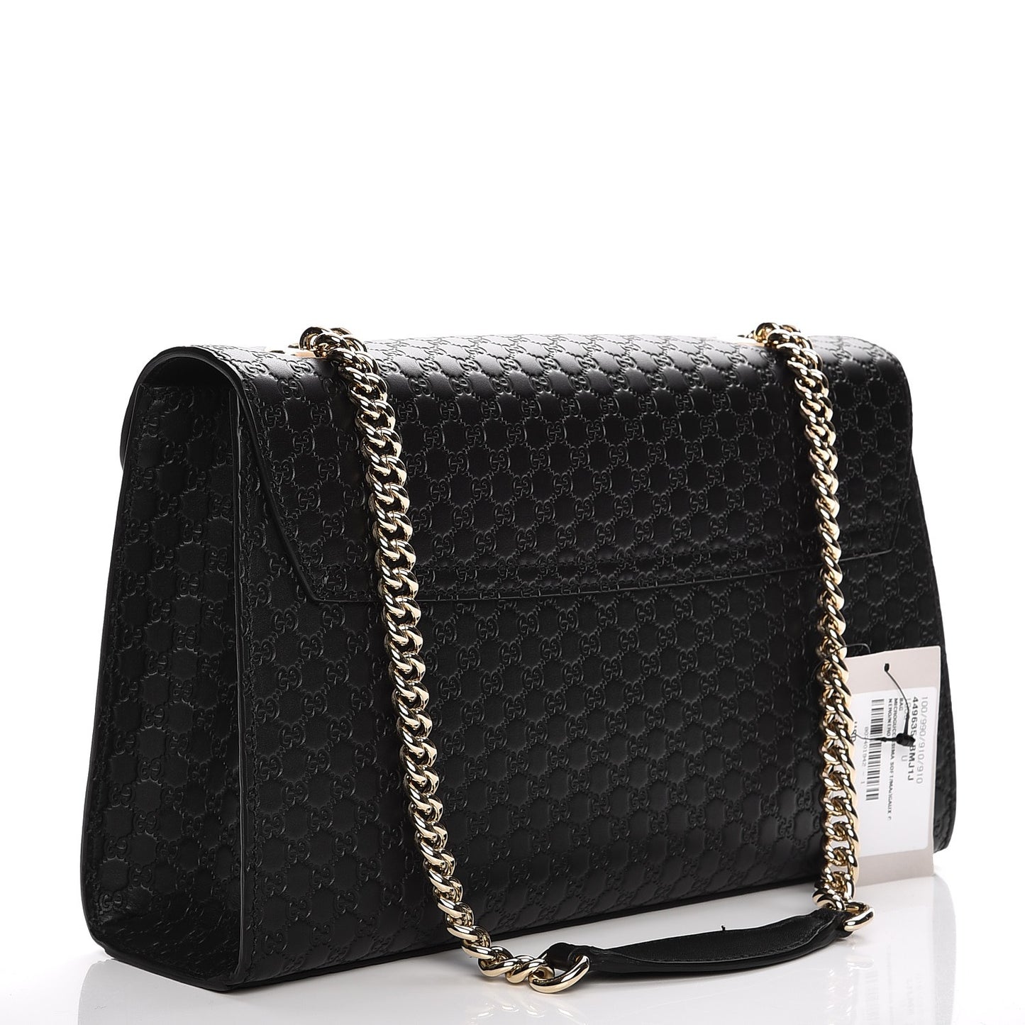 Microguccissima Medium Emily Chain Shoulder Bag Black