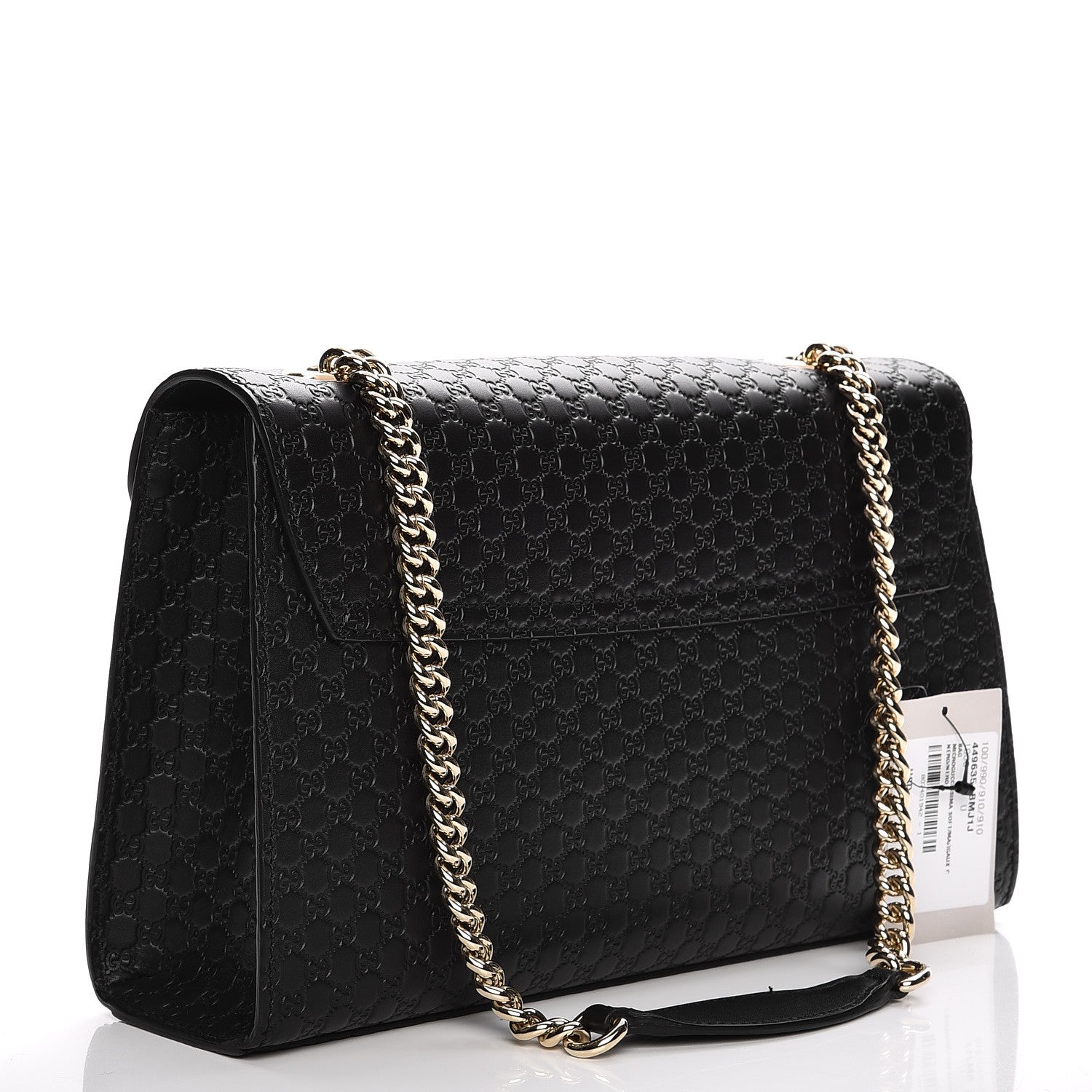 Gucci Microguccissima Medium Emily Chain Shoulder Bag Black 3 of 8
