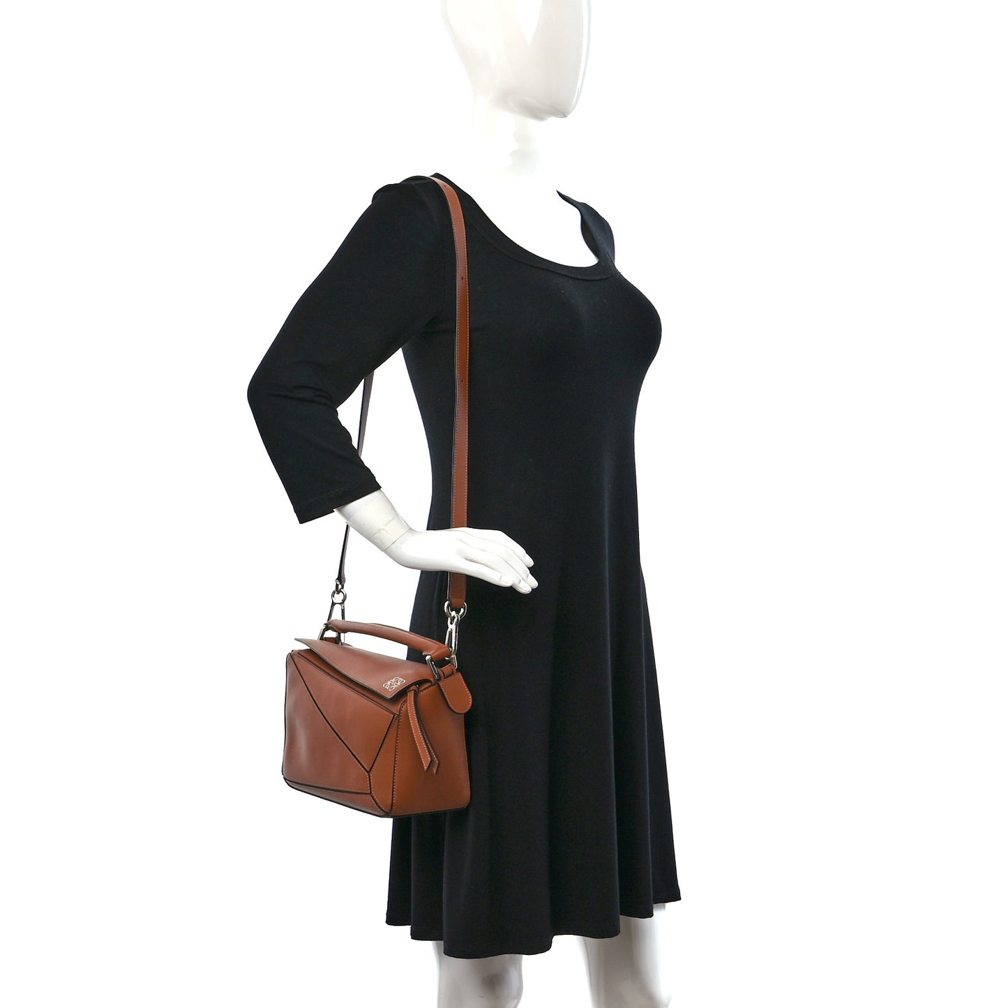 Calfskin Small Puzzle Bag Tan