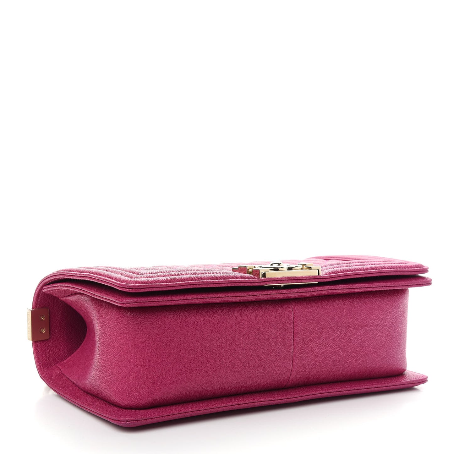 Caviar Quilted Medium Boy Flap Fuchsia