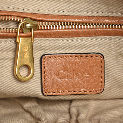 Chloe Calfskin Perforated Large Marcie Hobo Tan 6 of 11
