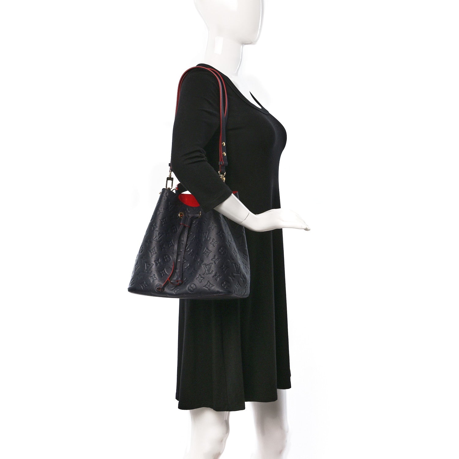 Louis Vuitton Empreinte Neonoe MM Marine Rouge 2 of 10