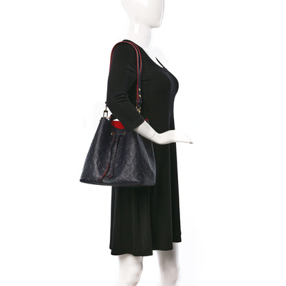 Louis Vuitton Empreinte Neonoe MM Marine Rouge 2 of 10