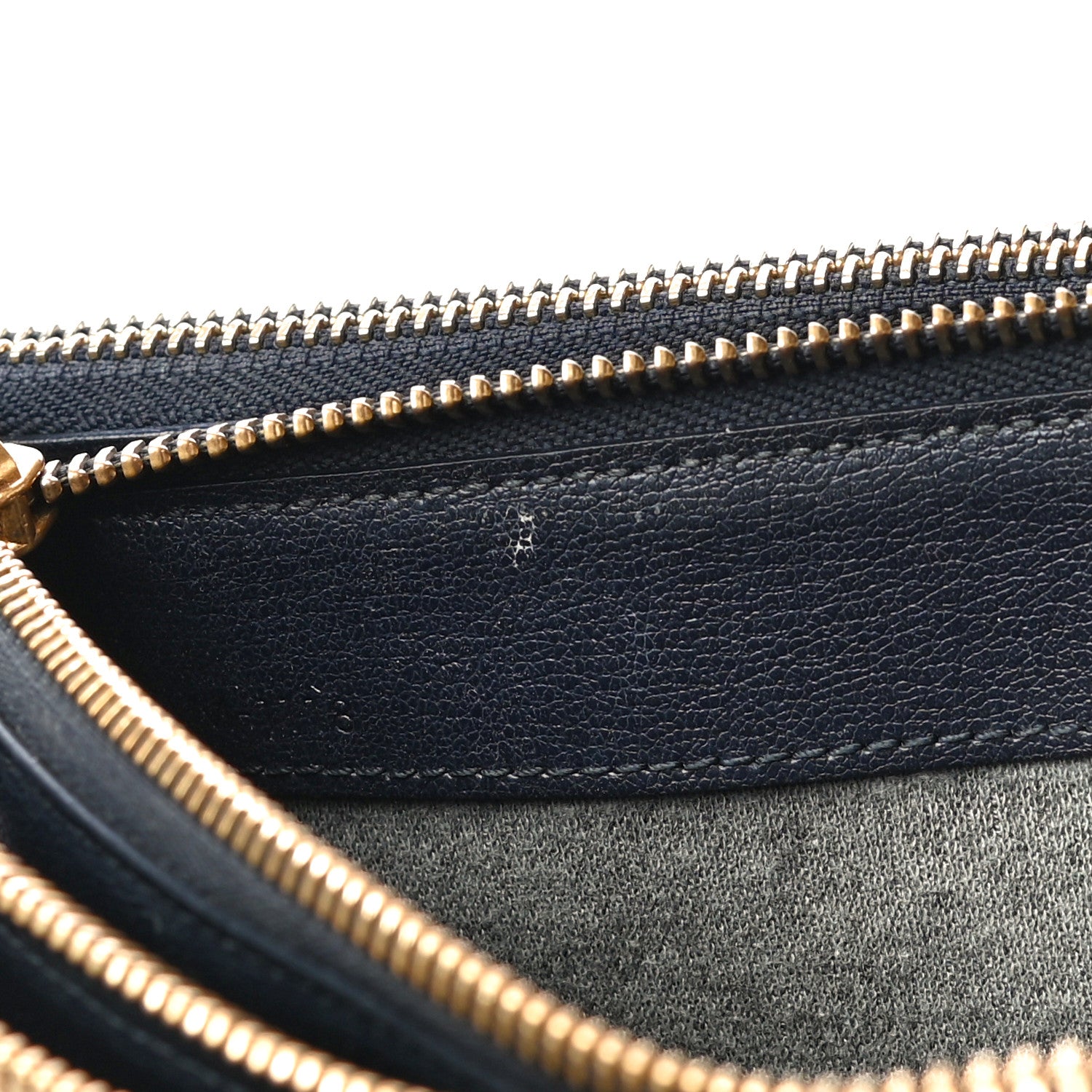 Celine Goatskin Large Trio Crossbody Bag Dark Blue 13 of 20