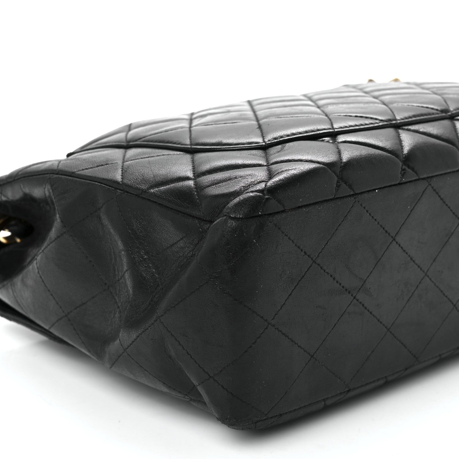 Chanel Lambskin Quilted Jumbo Single Flap Black 10 of 13