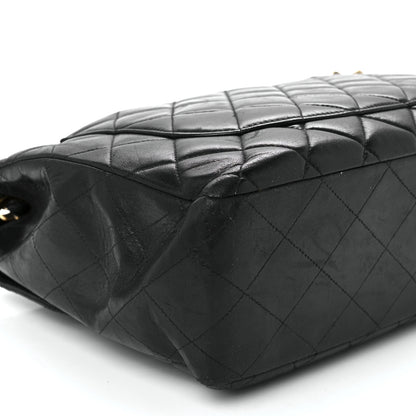Chanel Lambskin Quilted Jumbo Single Flap Black 10 of 13