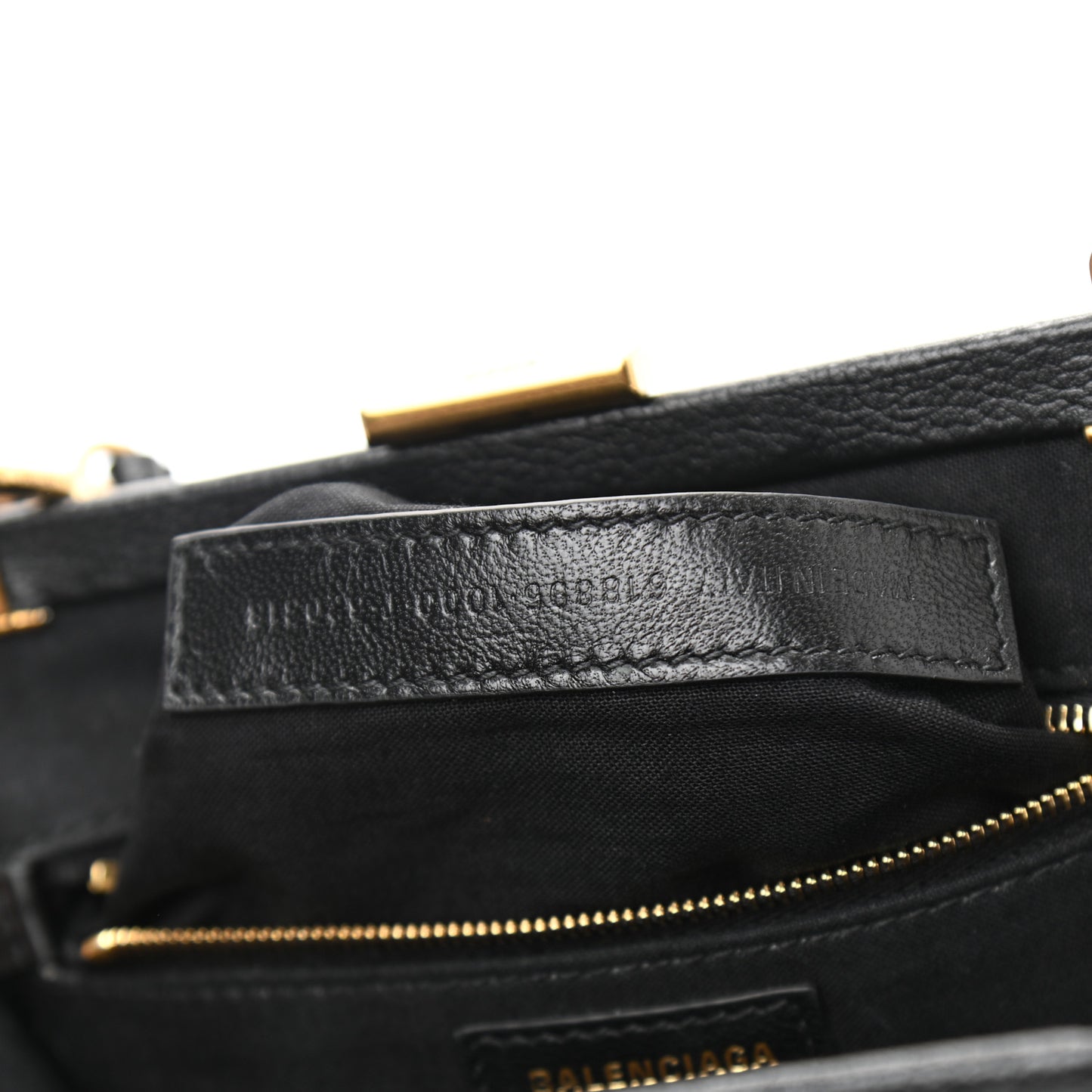 Grained Calfskin Logo Cloud Clutch XS Black
