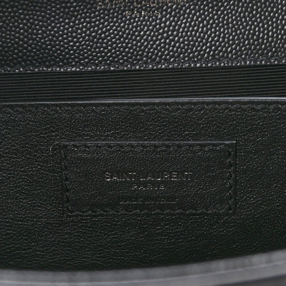 Saint Laurent Grain De Poudre Medium Classic Monogram Monochrome Kate Satchel Black 6 of 10
