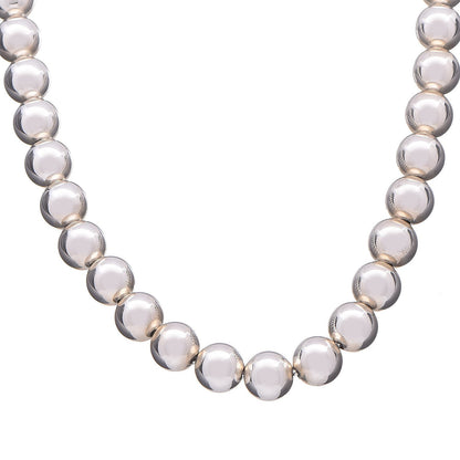 Tiffany Sterling Silver 10mm HardWear Ball Necklace 1 of 6