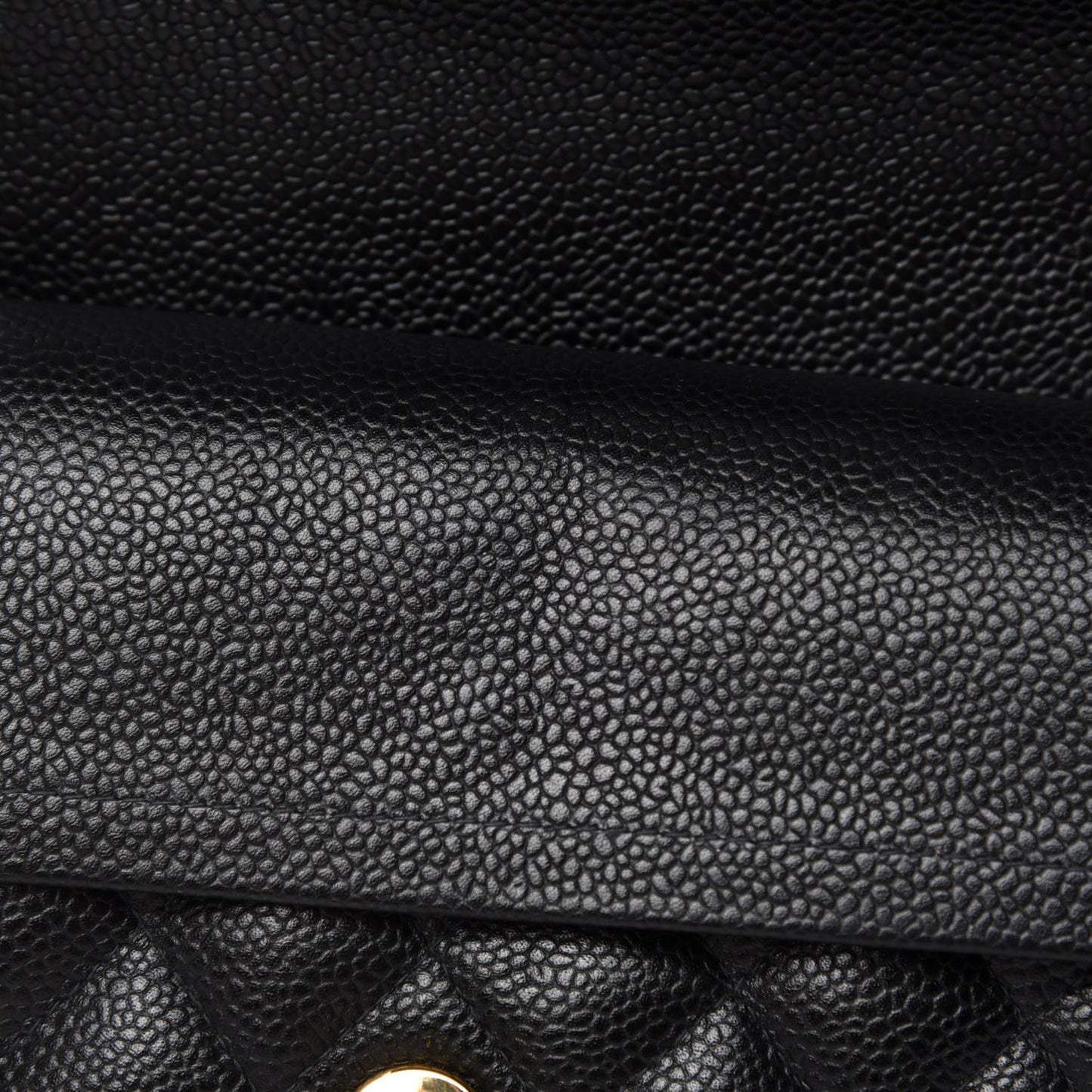 Caviar Quilted Small Double Flap Black