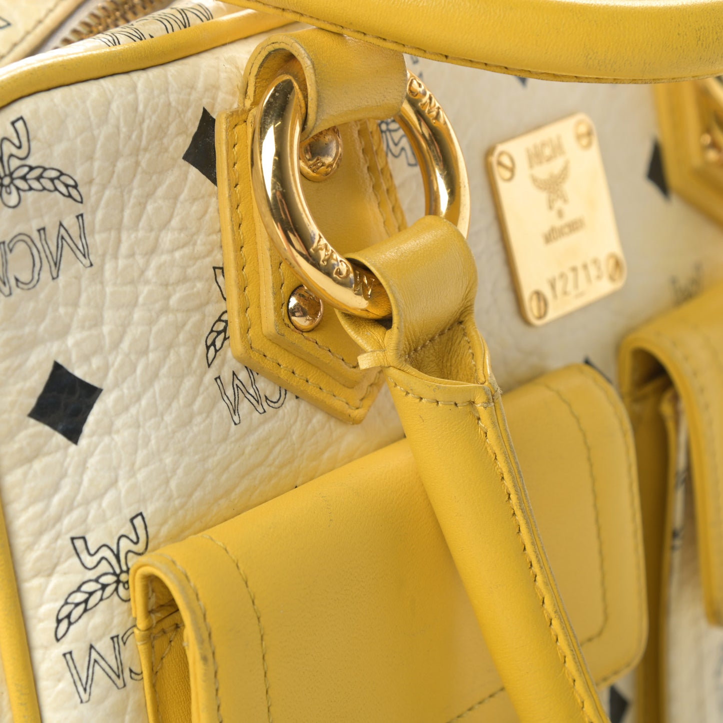 Visetos Satchel White Yellow