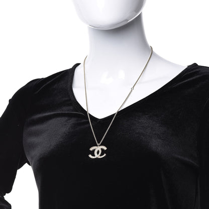 Chanel Pearl CC Pendant Necklace Gold 2 of 6