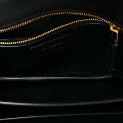 Saint Laurent Smooth Calfskin Le Maillon Satchel Black 5 of 9