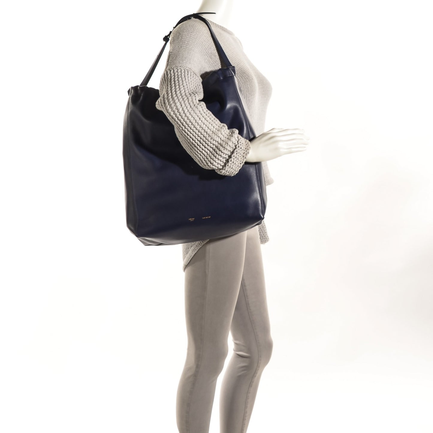 Nappa Calfskin Shoulder Cabas Midnight