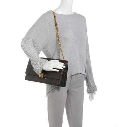 Celine Smooth Calfskin Medium Case Chain Flap Burgundy 2 of 8