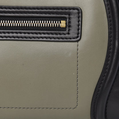 Celine Satin Calfskin Suede Micro Tri-Color Luggage Almond 9 of 13