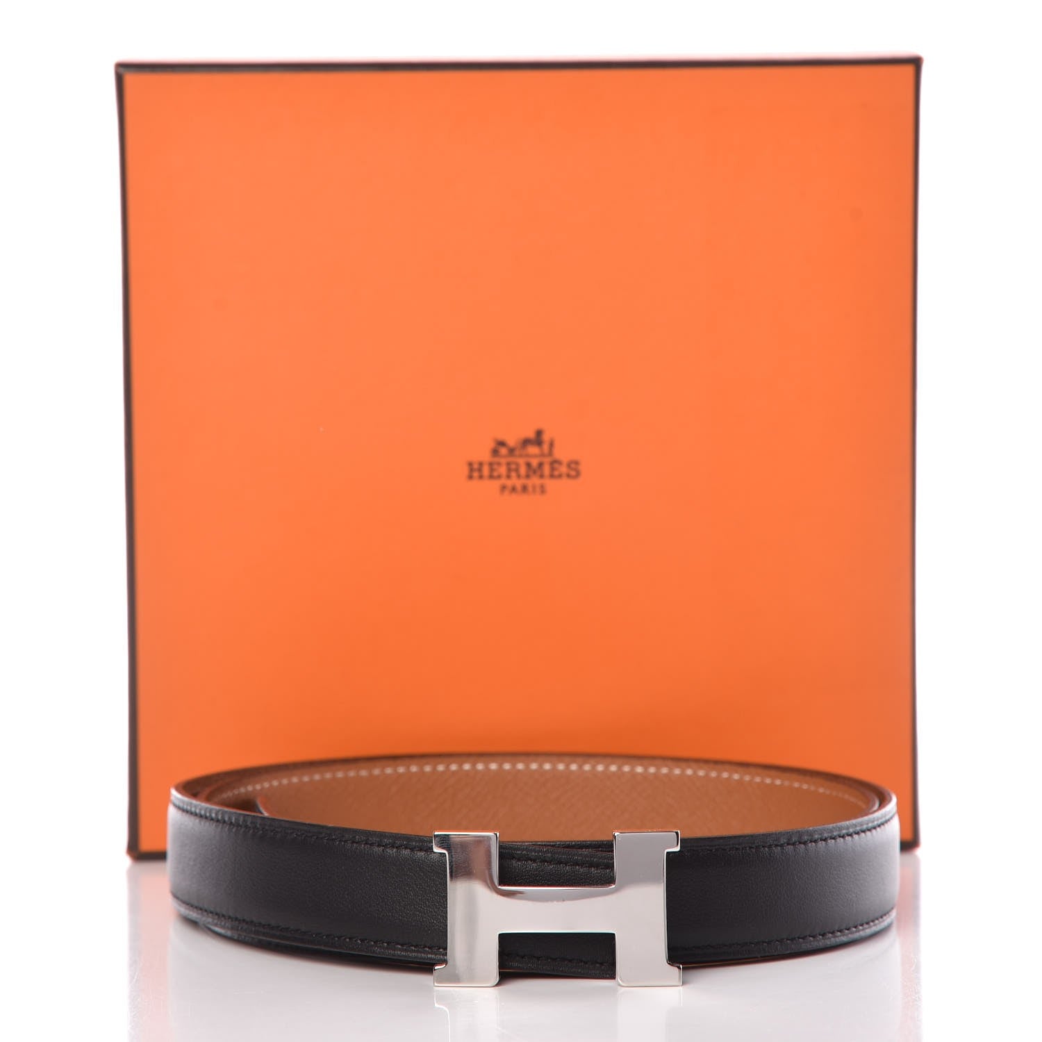 Hermes Swift Epsom 24mm Mini Constance H Belt 90 Black Gold 7 of 8