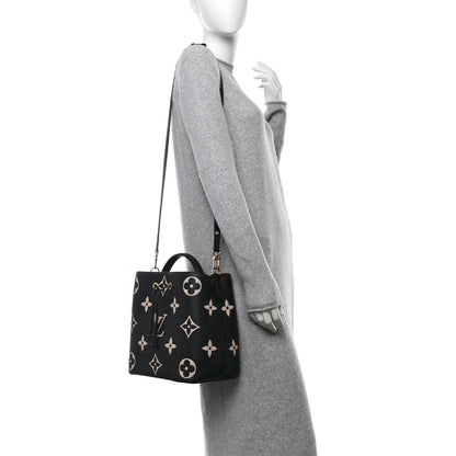 Louis Vuitton Empreinte Monogram Giant Neonoe MM Black Beige 3 of 10