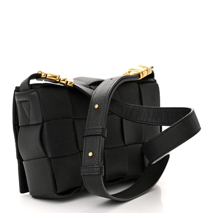 Bottega Veneta Grained Calfskin Maxi Intrecciato Cassette Crossbody Bag Black 3 of 12