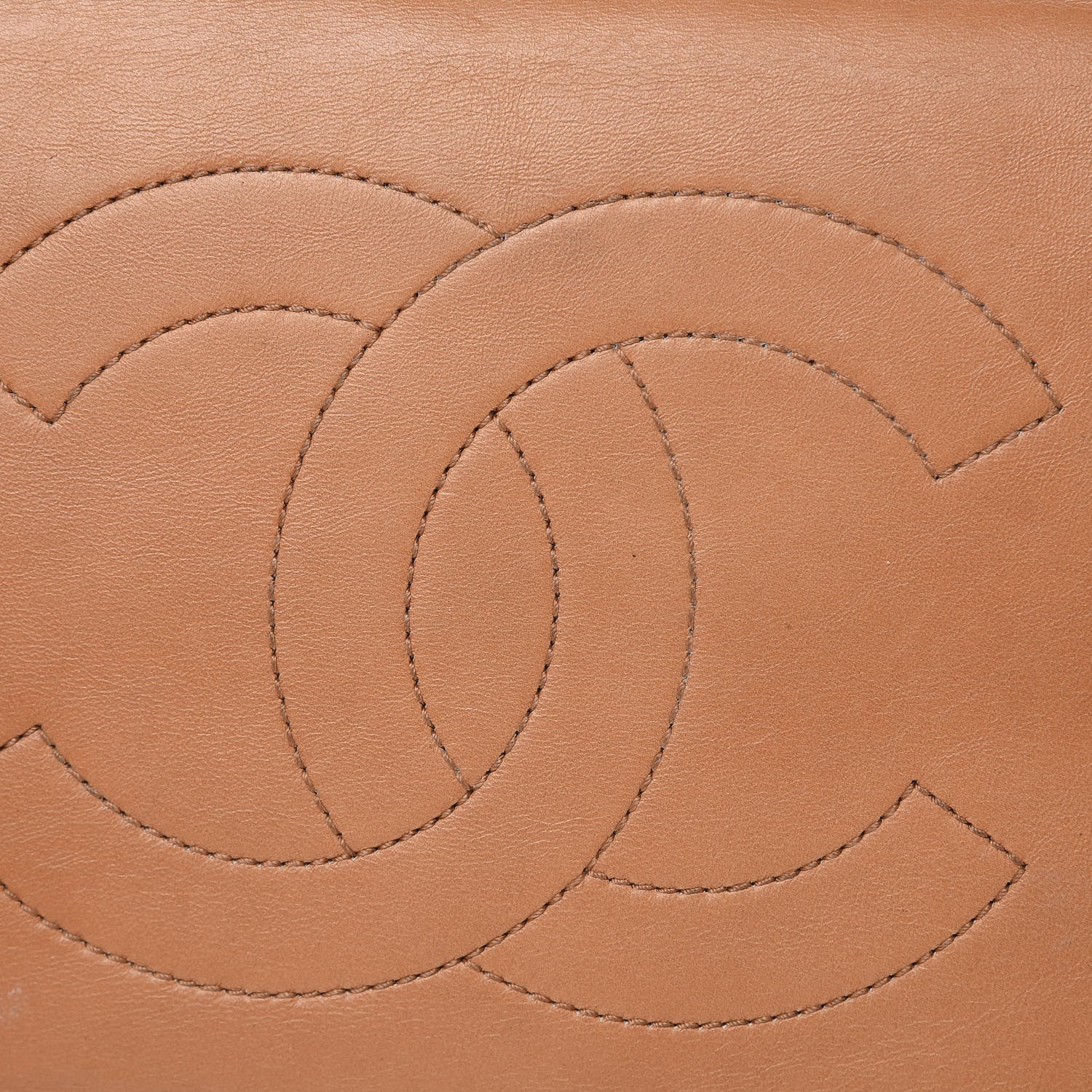 Chanel Calfskin Quilted Large Easy Shopping Tote Dark Beige 18 of 23