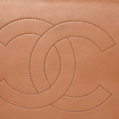 Chanel Calfskin Quilted Large Easy Shopping Tote Dark Beige 18 of 23