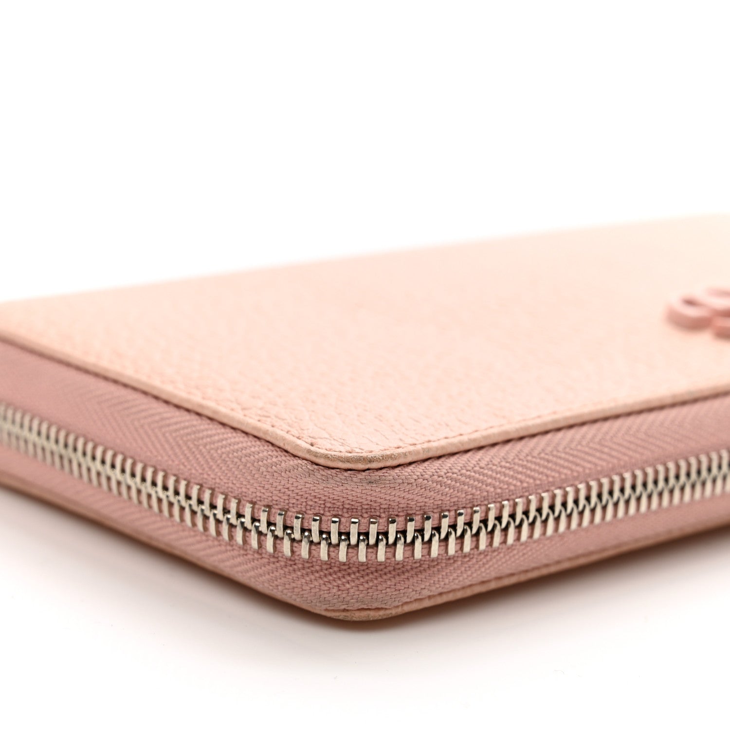 Gucci Dollar Calfskin Monochrome GG Marmont Zip Around Wallet Perfect Pink 7 of 9