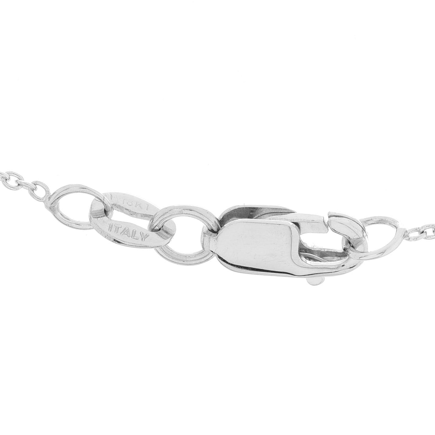 18K White Gold Diamond Integrated Cross Necklace