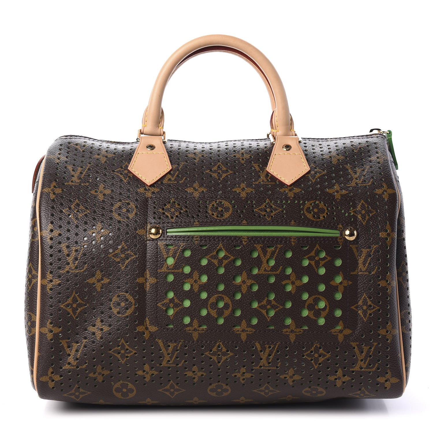 Louis Vuitton Monogram Perforated Speedy 30 Green 1 of 9