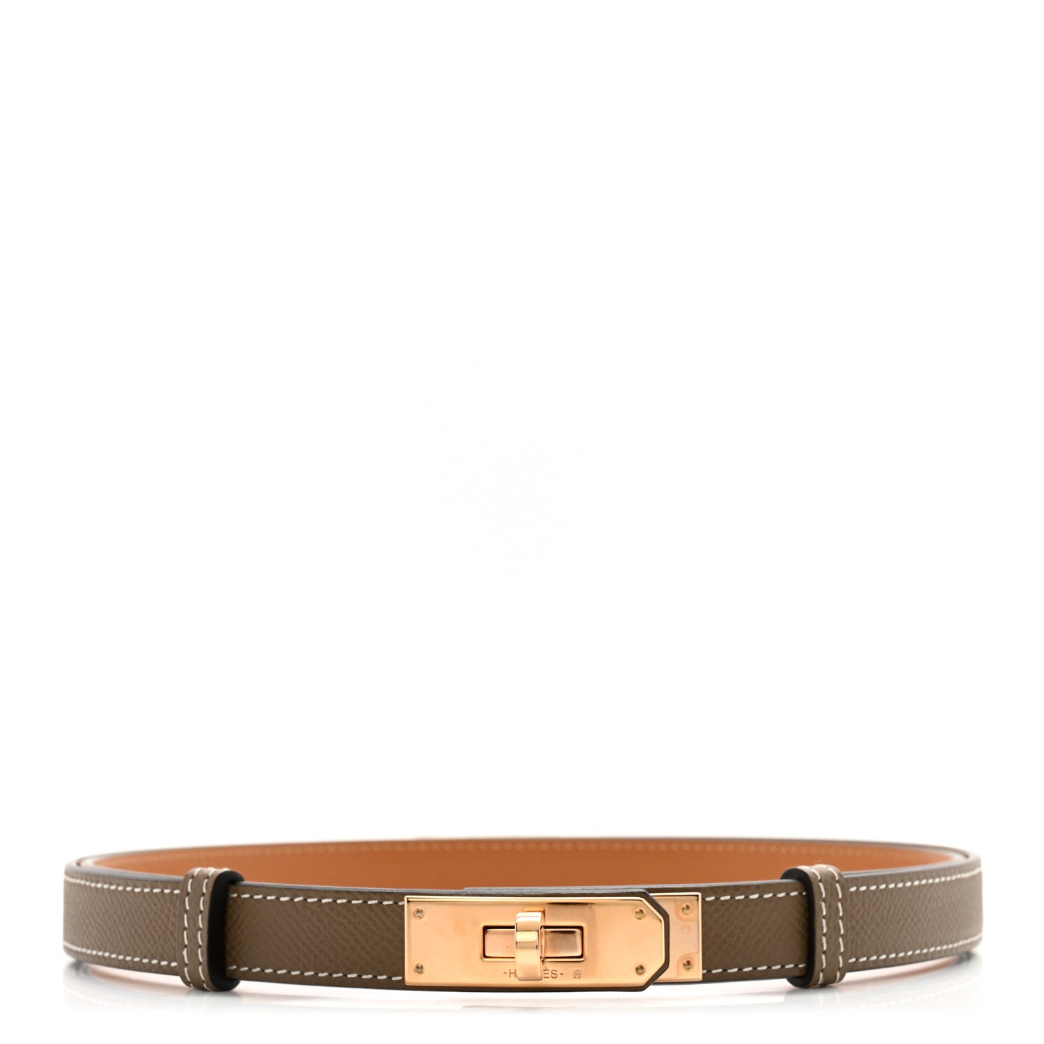 Hermes Epsom Kelly Belt Etoupe 1 of 5