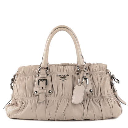 Prada Nappa Gaufre Shopping Satchel Pomice 1 of 11