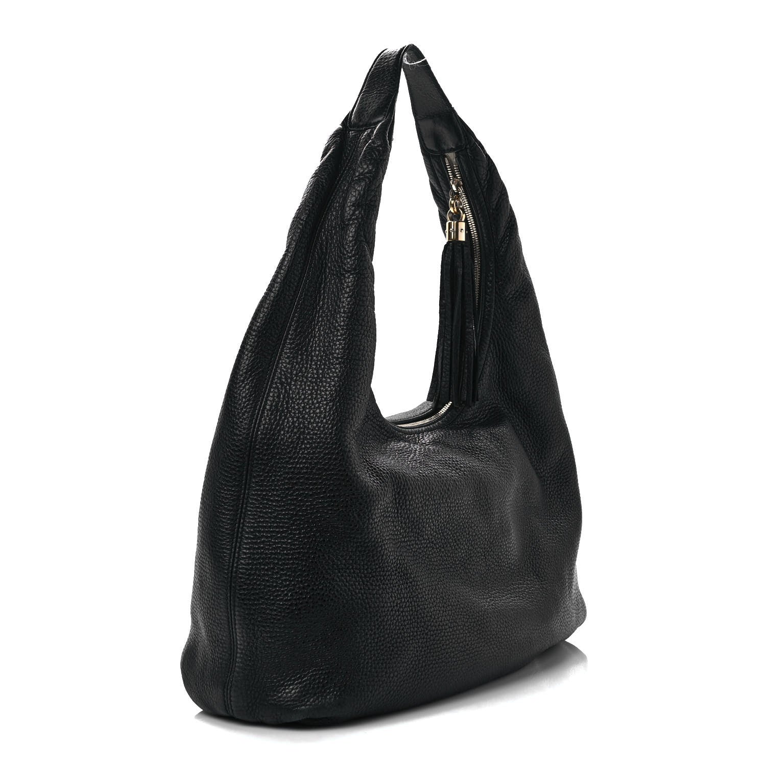 Gucci Pebbled Calfskin Soho Hobo Black 3 of 14