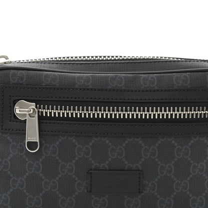 Gucci Soft GG Supreme Monogram Web Belt Bag Black Grey 8 of 10