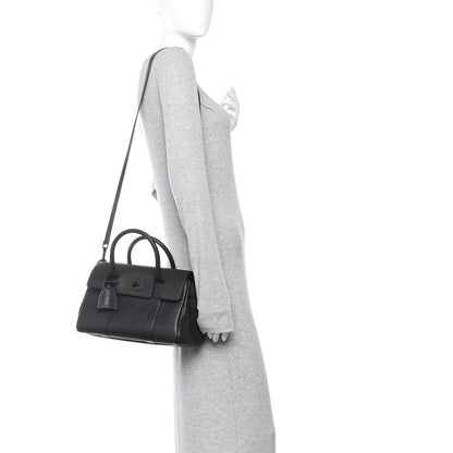 Mulberry Natural Grain Small Bayswater Satchel Black 2 of 9
