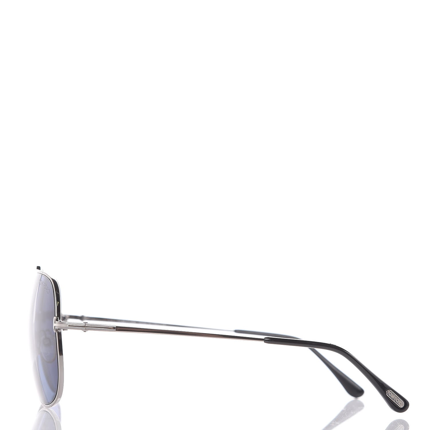 Tom Ford Chase Sunglasses TF586 Blue Silver 2 of 7