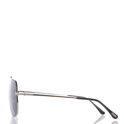 Tom Ford Chase Sunglasses TF586 Blue Silver 2 of 7