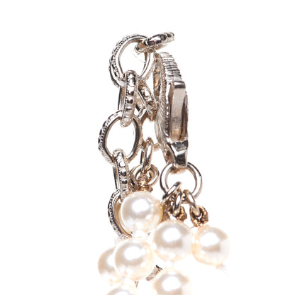 Chanel Pearl Multi Strand CC Necklace Gold 7 of 14