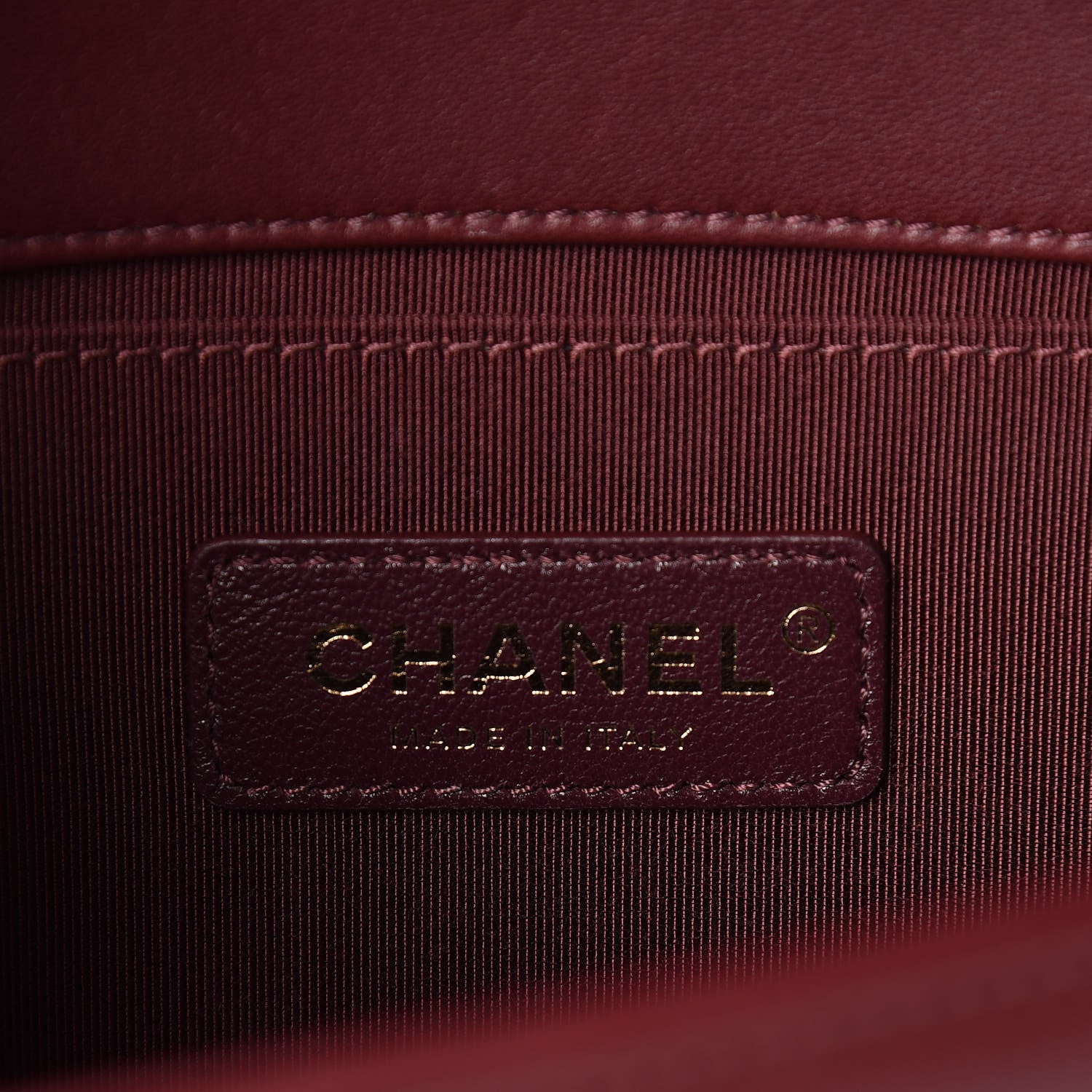 Chanel Velvet Chevron Quilted Medium Boy Flap Burgundy 6 of 12