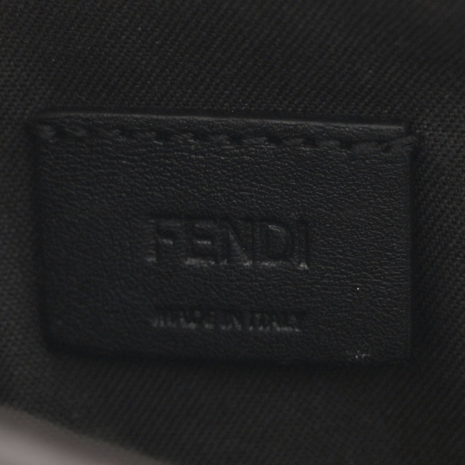 Fendi Vitello Soft F is Fendi Bi-Color FF 1974 Embossed Envelope Wallet On Chain with Pouches Maya Black 7 of 12