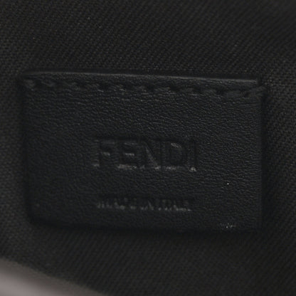 Fendi Vitello Soft F is Fendi Bi-Color FF 1974 Embossed Envelope Wallet On Chain with Pouches Maya Black 7 of 12