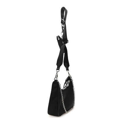 Prada Nylon Re-Edition 2005 Shoulder Bag Black Black 3 of 12