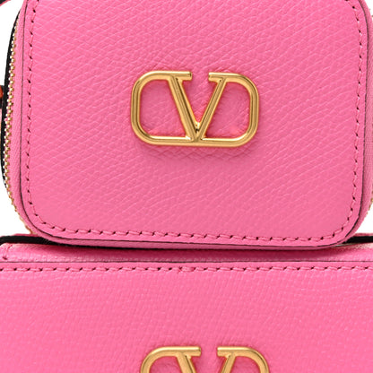 Valentino Garavani Grained Calfskin VLogo Signature Wash Bag Feminine Pink 7 of 10