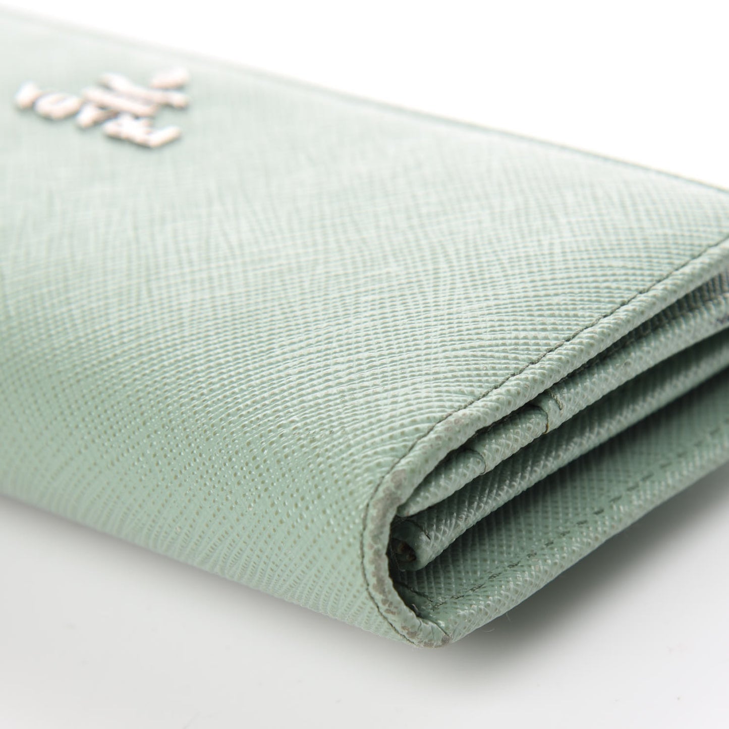 Saffiano Metal Continental Flap Wallet Acquamarina