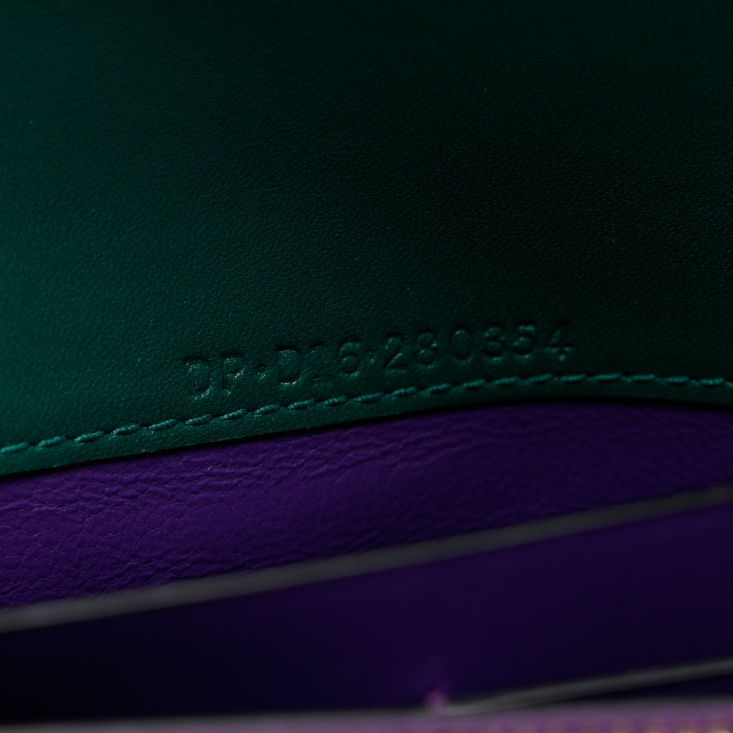 Calfskin Serpenti Forever Wallet Emerald Violet Amethyst