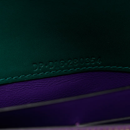 Bulgari Calfskin Serpenti Forever Wallet Emerald Violet Amethyst 5 of 9