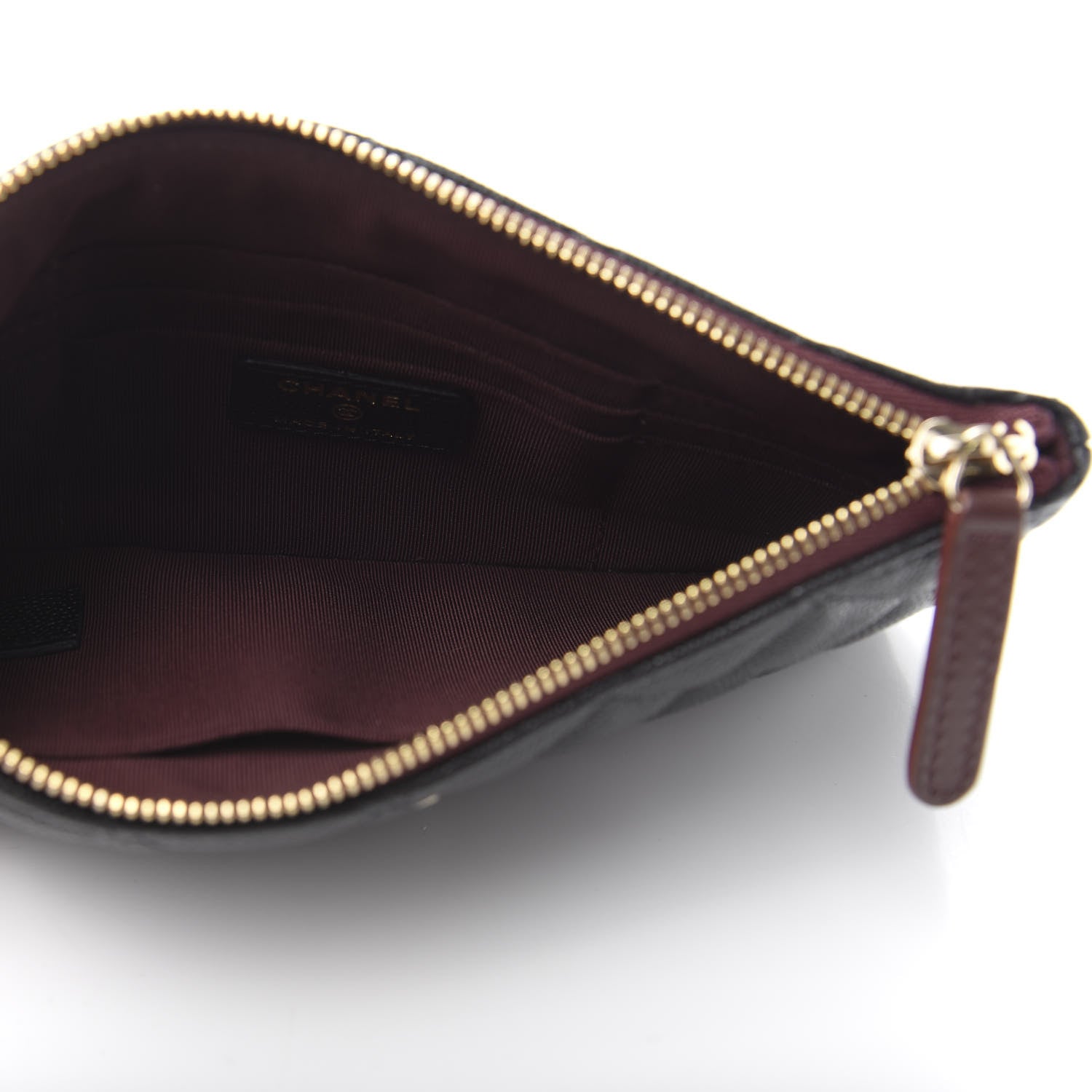 Chanel Caviar Quilted Cosmetic Case Black 5 of 8